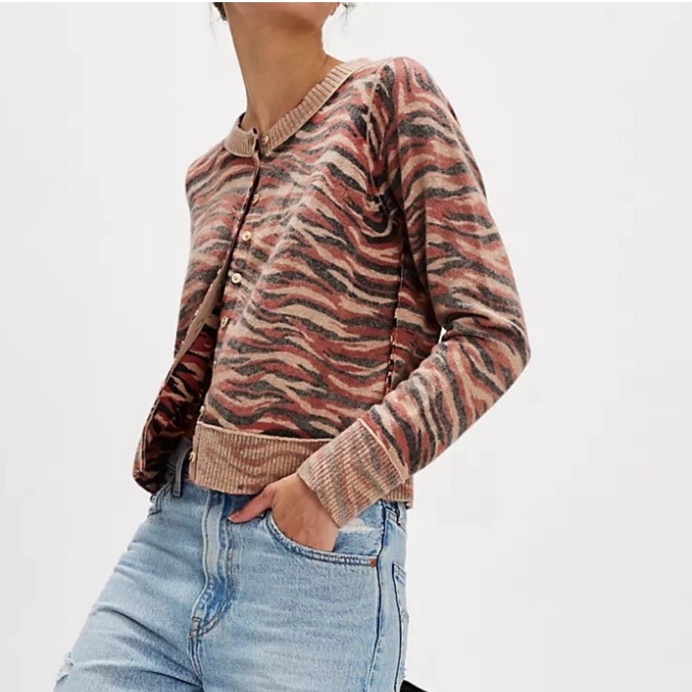 Free People Nocturnal Printed Cardi
